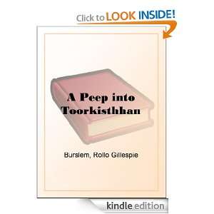   into Toorkisthhan: Rollo Gillespie Burslem:  Kindle Store