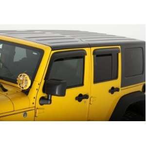   2007 11 Jeep Wrangler Unlimited Ventvisors (4 Piece Set): Automotive