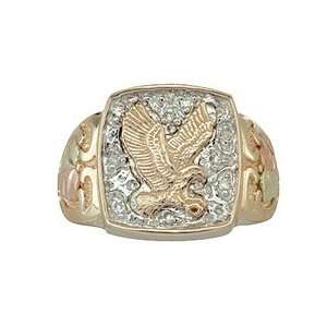  Diamond Black Hills Gold Eagle Ring: Black Hills Gold 