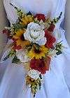 Country Wedding Flowers, Western Sunflower Bouquet  