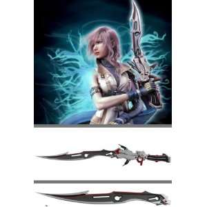   Final Fantasy XIII 13 Lightning Gunblade Sword Cosplay: Toys & Games