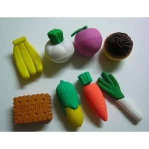  Super Bear Fruit Erasers 4pcs/pack