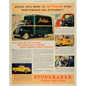   Ad Studebaker Trucks Buses Cab Forward South Bend   Original Print Ad