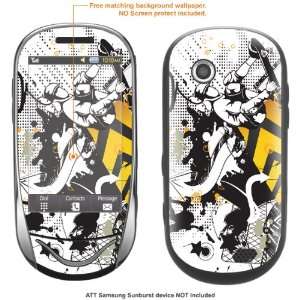   Sticker for AT&T Samsung Sunburst case cover sunburst 166: Electronics