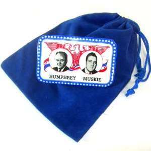 Vintage Original 1968 Humphrey   Musky Presidential Campaign Pinback 