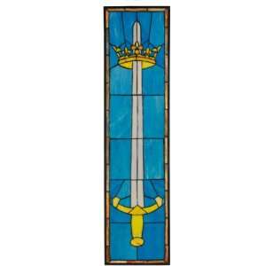  On Sale !! Knights Sword Stained Glass Window: Arts 