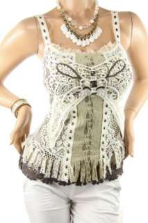 Title  Lovely Trendy Lace Layered Top