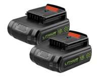 BLACK & DECKER LB018 OPE 18 Volt Lithium Cordless Tool Battery 2 pack 