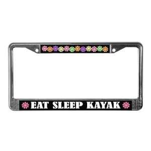  Eat Sleep Kayak License Plate Frame by  Sports 