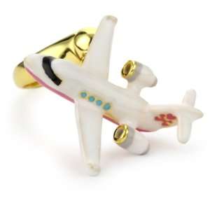   nOir Barbie x Tokidoki Jetsetter Spinning Plane Ring, Size8 Jewelry