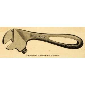  1878 Print Adjustable Wrench A B Lipsey Roper Caloric 