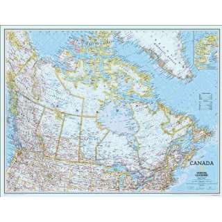   National Geographic RE00620305 Map Of Canada   Laminated: Toys & Games