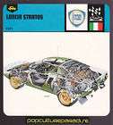 1971 LANCIA STRATOS Car Cutaway Art AUTO RALLY CARD