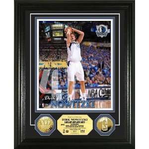  Dirk Nowitzki Gold Coin Photo Mint Sports Collectibles
