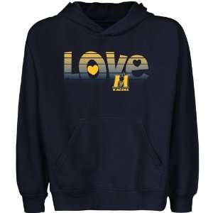   Murray State Racers Youth Love Pullover Hoodie   Navy Blue: Sports