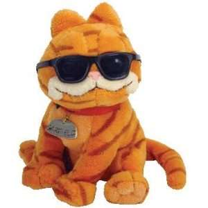  TY Beanie Baby   GARFIELD the Cat (COOL CAT): Toys & Games