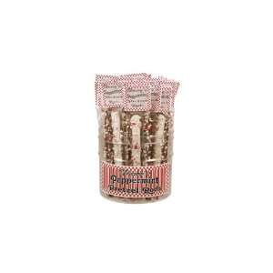 Nancys Candy Co. Peppermint Pretzel Rods Mk/Wht (Economy Case Pack 