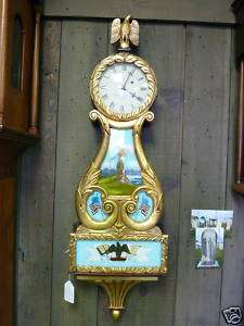 Eurich and Romeo Bi Centennial Lyre Banjo Clock/Clocks  