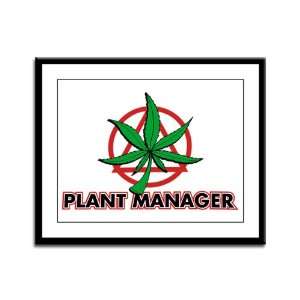    Framed Panel Print Marijuana Plant Manager 