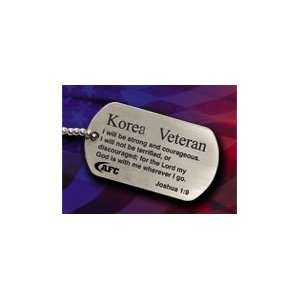   of Strength, Korean Veteran Dog Tag with chain 