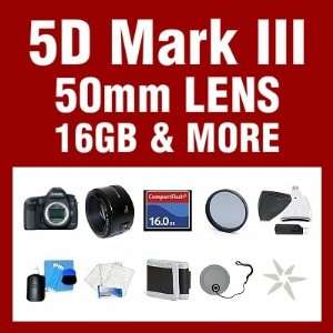  Canon EOS 5D Mark III Digital SLR Camera with Canon EF 50mm f/1 