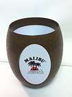 malibu rum drink glass plastic coconut shaped drinking liquor bar