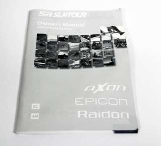 Suntour 2011 SR Raidon X1 LOD MTB Fork/XC/AM/26/1/1/8/10mm/100MM/1 