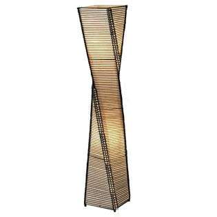 CONTEMPORARY Stix Metal Tower Floor Lantern Fabric like  