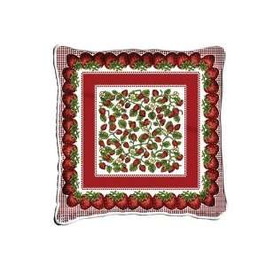  Strawberry Festival Pillow   17 x 17 Pillow: Home 