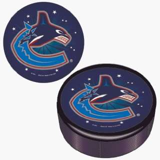 NHL Vancouver Canucks Logo Hockey Puck ** Sports 