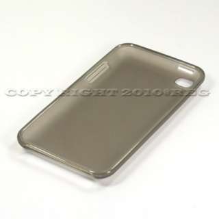 Smoke Gray Matte TPU Gel Case Cover For Apple iPod Touch 4 4th 