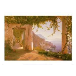  Amalfi dai Cappuccini by Carl Frederic Aagaard 34x24: Home 