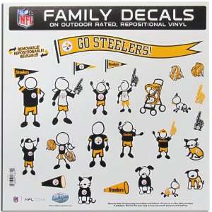   Pittsburgh Steelers NFL Family Car Decal Set (Large) 