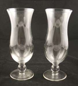 Lot of Two 8 Inch Caesars Palace Stemmed Drink Glass  