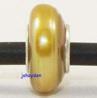   925 sterling silver gold freshwater pearl bead 01ss538 first quality