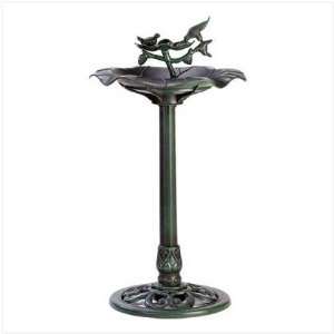  Vintage Verdigris Birdbath: Patio, Lawn & Garden