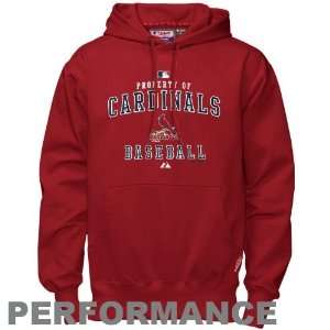 Majestic St Louis Cardinals Red Property Of Performance Hoody 