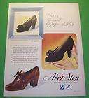 1943 AIR STEP   THE SHOE WITH THE MAGIC SOLE Ad Art..THREE SMART 