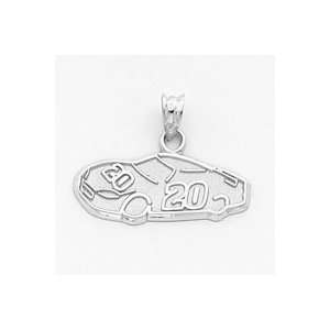   Silver NASCAR Tony Stewart Number 20 Car Pendant   JewelryWeb: Jewelry