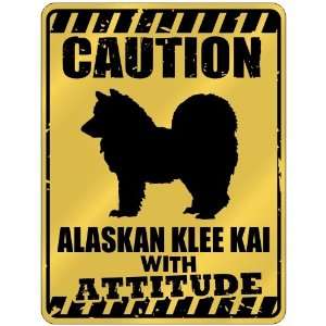   : Alaskan Klee Kai With Attitude  Parking Sign Dog: Home & Kitchen