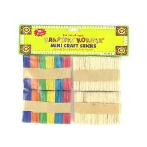 mini craft sticks 200pc   Case of 10:  Home & Kitchen