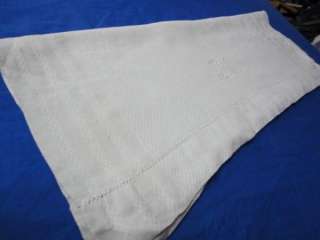 Vtg Antique IRISH HUCK LINEN DAMASK Hand Towel 24x37  