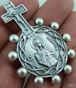 Saint Agatha Rosary Ring Breast Cancer Patron Medal St  