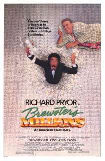 BREWSTERS MILLIONS MOVIE POSTER RICHARD PRYOR J. CANDY  