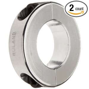 Ruland MSP 17 A Two Piece Clamping Shaft Collar, Aluminum, Metric 