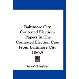   City (1860) by State Of Maryland ( Paperback   Oct. 15, 2009