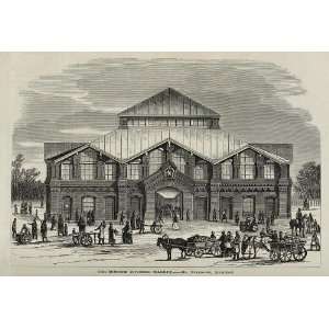  The Moscow covered market,Russia,1877,carts,wagons   Mr 