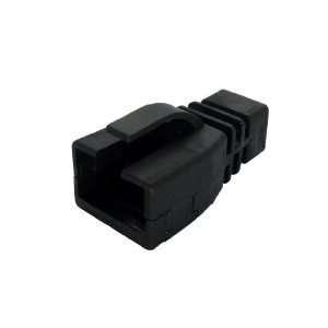   Network Cable Boot Cap Cover for RJ45 Cat5E Cat6   Black Electronics