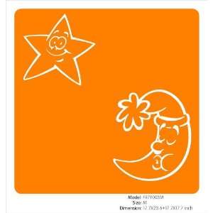   WallDIY Nighty Night removable wall vinyl moon and star decal: Baby