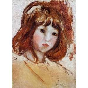  name Portrait of a Young Girl, by Morisot Berthe